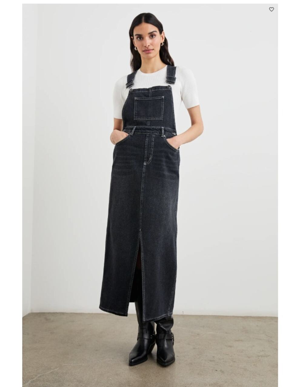 Rails Denim Westlake Black Sand Overall Dress NWT Size S